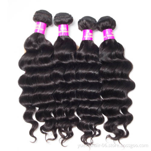 Hot Selling Cambodian Loose Deep Wave  100% Unprocessed Cuticle  Virgin Cambodian Human Hair Weave Bundles